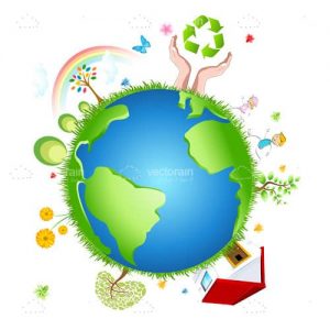Recycle globe